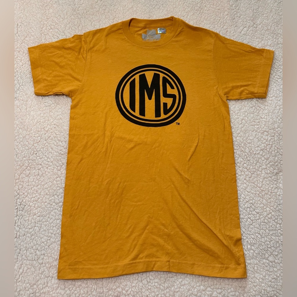 United State of Indiana small men’s gold black IMS Indy 500 graphic tee new NWT